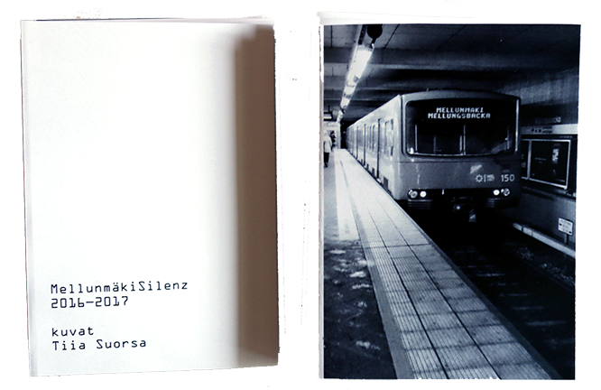 Covers of zine, black and white photos of metro.